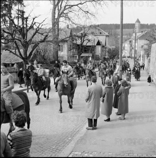 Protest meeting of the farmers of Ajoie, 1957