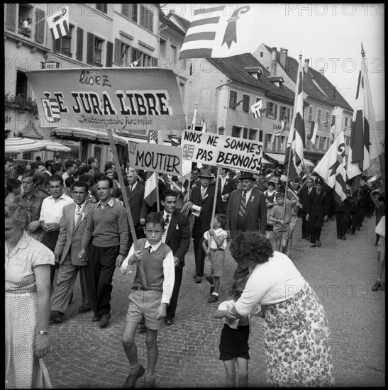 Festival of the Jura People in Delémont, 1955