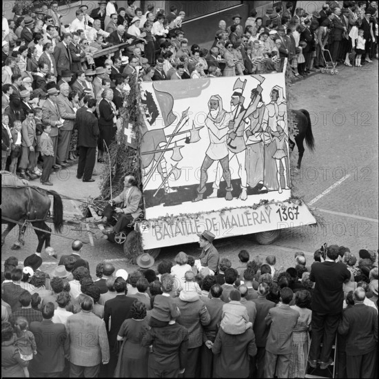 10th Festival of the Jura People in Delémont, 1957