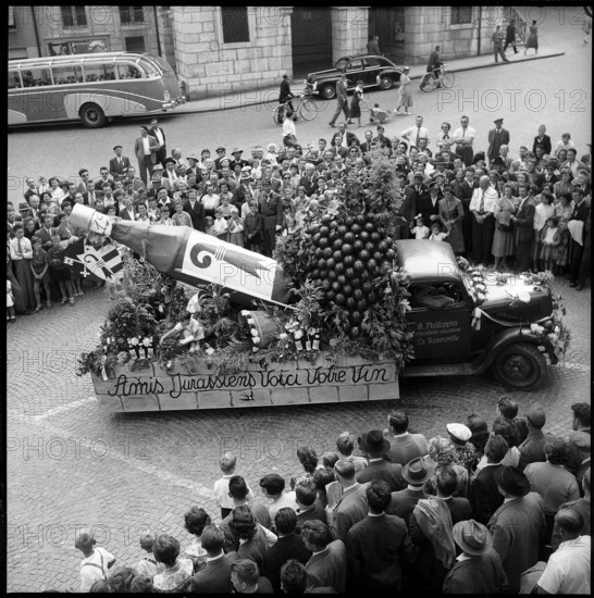Festival of the Jura People in Delémont, 1955