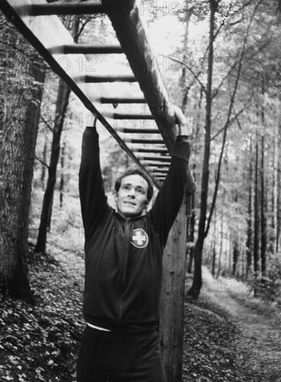 Köbi Kuhn at the national team training camp in 1970