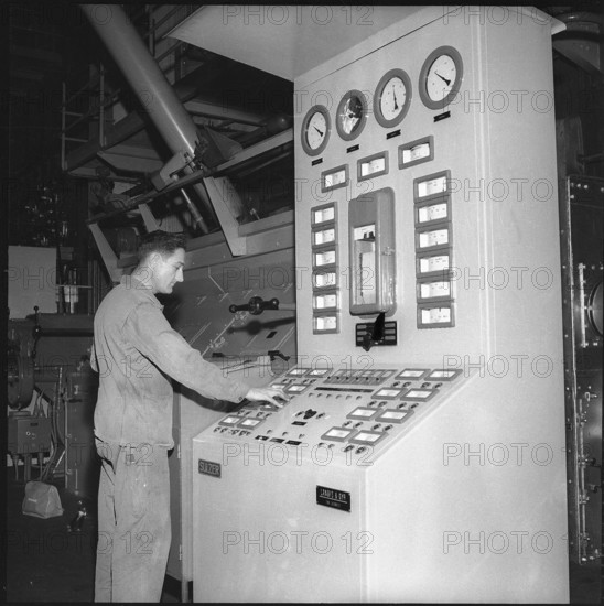 Control panel, district heating for ETH Zurich buildings around 1955