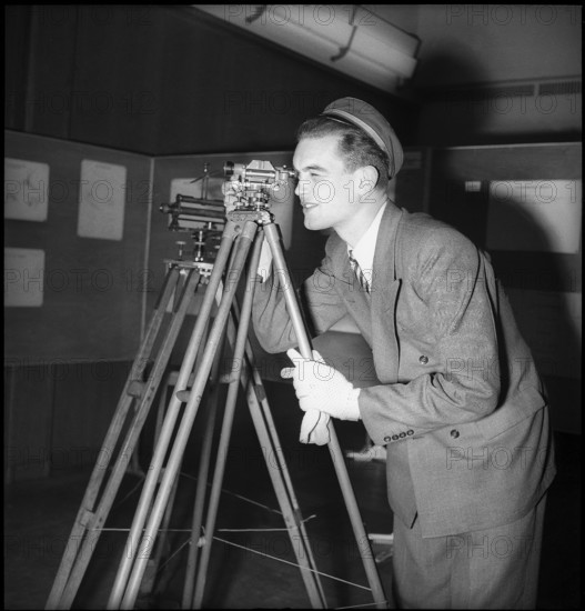 Student at the Technical College in Winterthur 1949