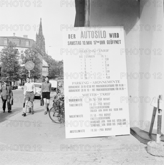 Advertisement for Autosilo Basel 1956