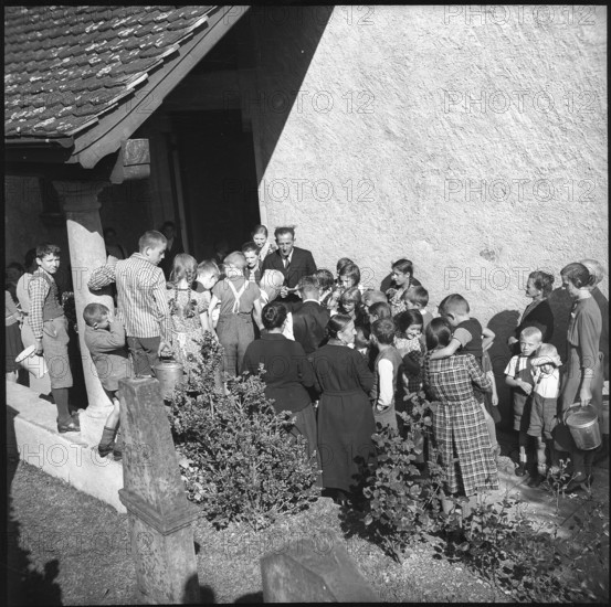 Distribution of butter, custom in Flums, 1940