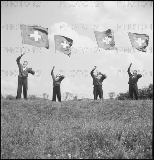 Flag waving, Federal Yodeling Festival 1949