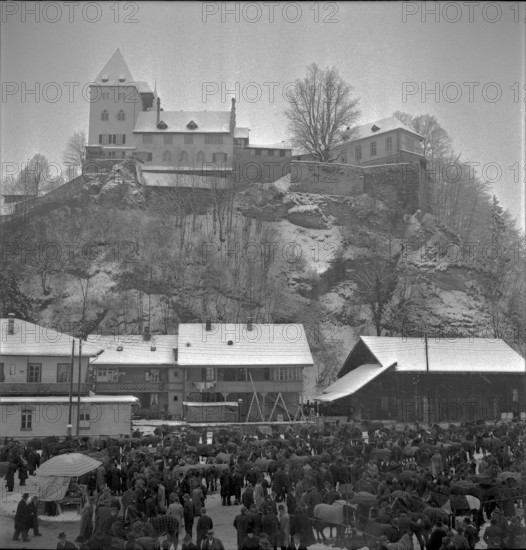 9th Burgdorf Inland Horse Market with Castle, 1944