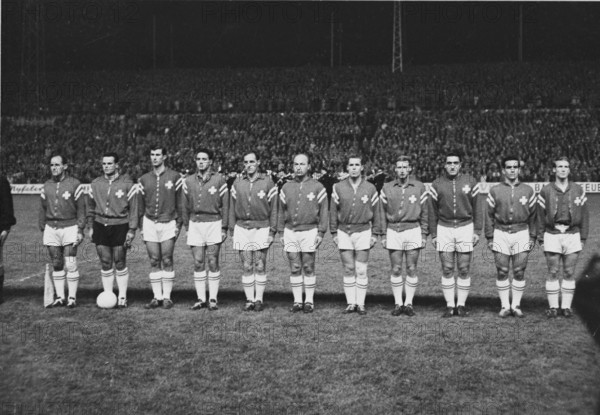 International match Switzerland  France 1960, Swiss team