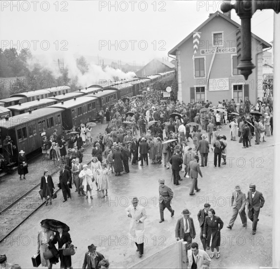 Arrival at the 40th MarchéConcours Saignelégier, 1943