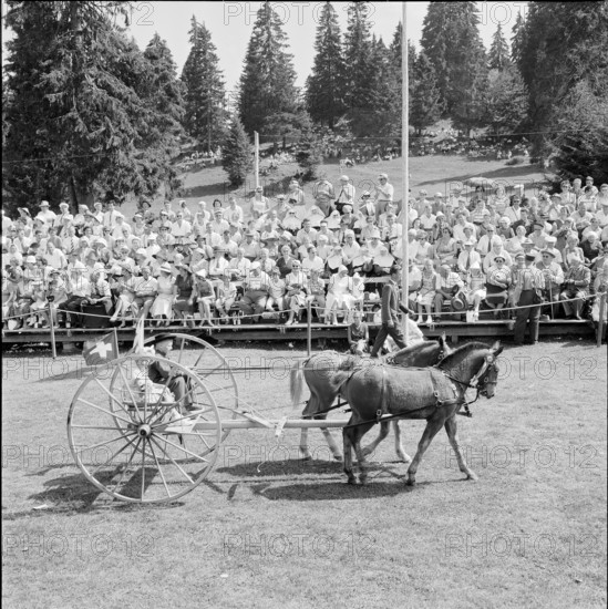 55th MarchéConcours Saignelégier, parade, 1958