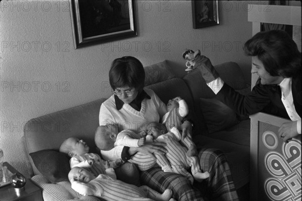 Quintuplets of the SteingrubePalatini family, 1973