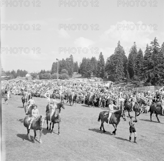 56th MarchéConcours Saignelégier, parade, 1959