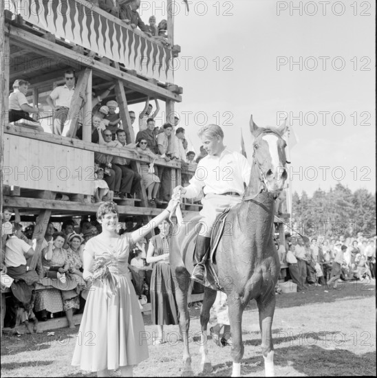 55th Marché Concours Saignelégier, winner Aubry, 1958
