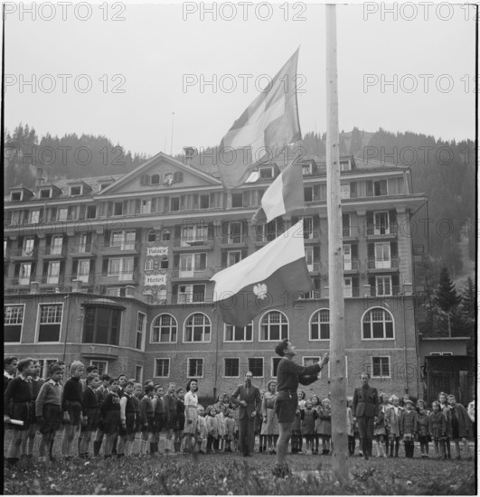 Children from Poland on holiday in Switzerland, 1946