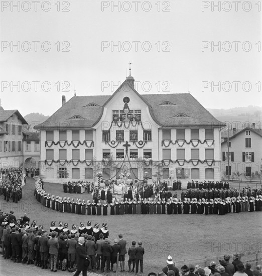 Corpus Christi procession in Appenzell, 1940