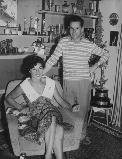 Luigi and Tilde Taveri at home in 1962