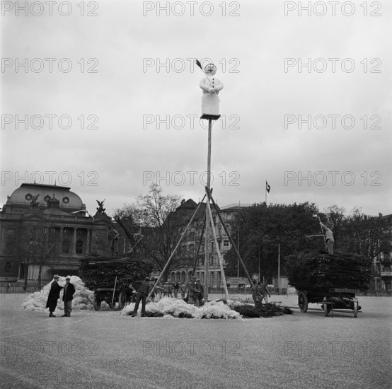 Preparations for Sechseläuten in Zurich, 1939