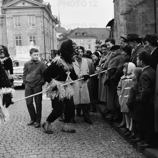 Carnival parade in Zurich, 1960