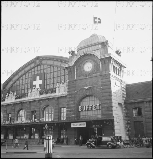 WWII: Basel train station, 1944