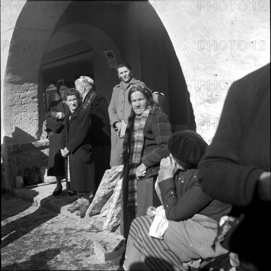 Old women in Ascona, 1955