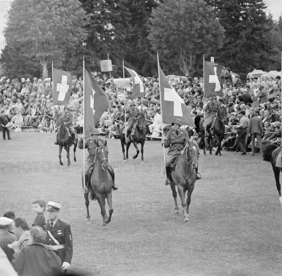 61st MarchéConcours Saignelégier, parade, 1964