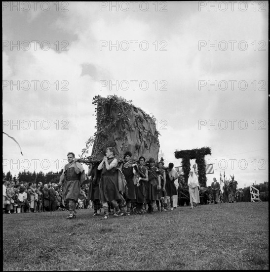 53rd MarchéConcours Saignelégier, parade, 1956