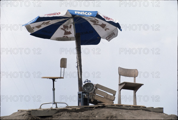 Occupation of the construction site for the planned Kaiseraugst nuclear power plant in 1975