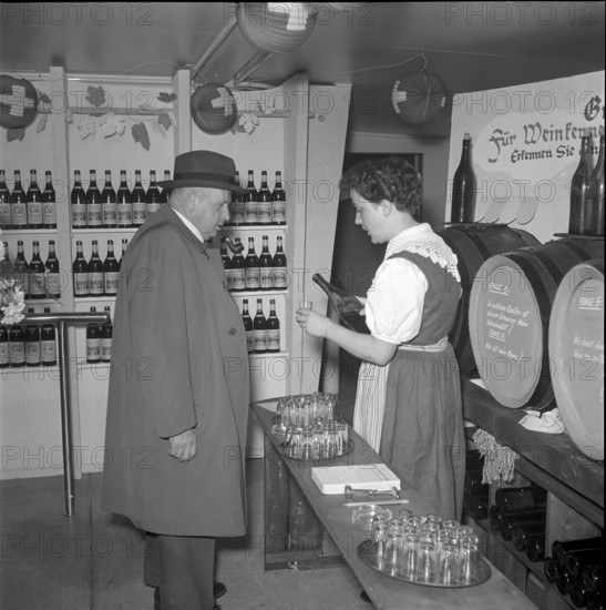 Wine exhibition in Zurich, 1953