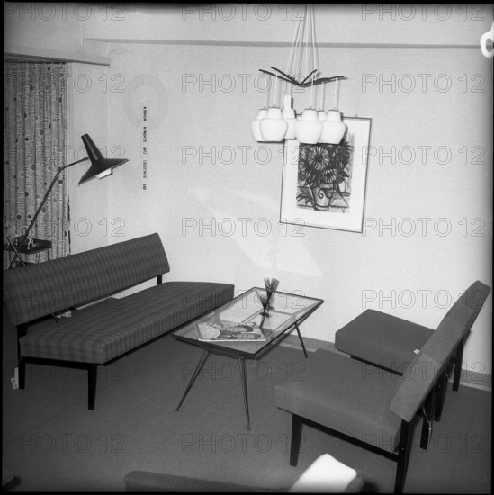 Teak furniture exhibition at Möbel Pfister, 1959