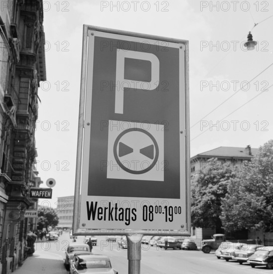 Introduction of the Blue Zone in Winterthur, 1961
