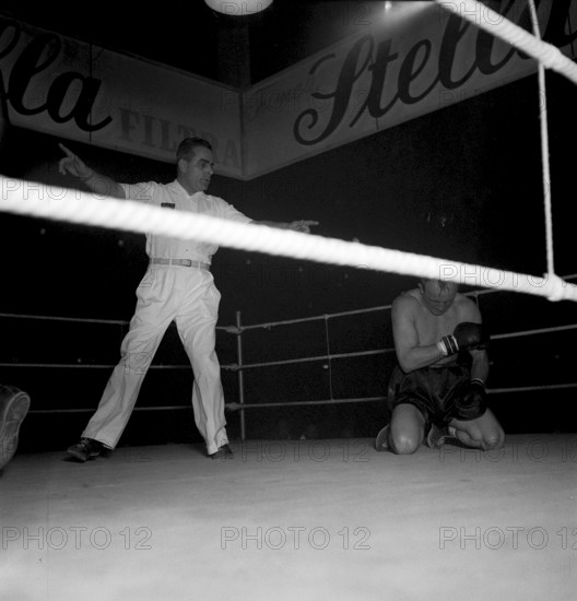 Sugar Ray Robinson vs Yanek Walczak, Geneva 1950