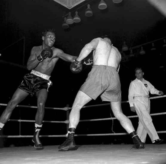 Sugar Ray Robinson vs Jean Wanes, Zurich 1951
