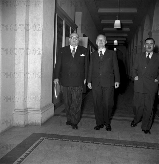 Paul-Henri Spaak speaking about The new Europe, Zurich 1949