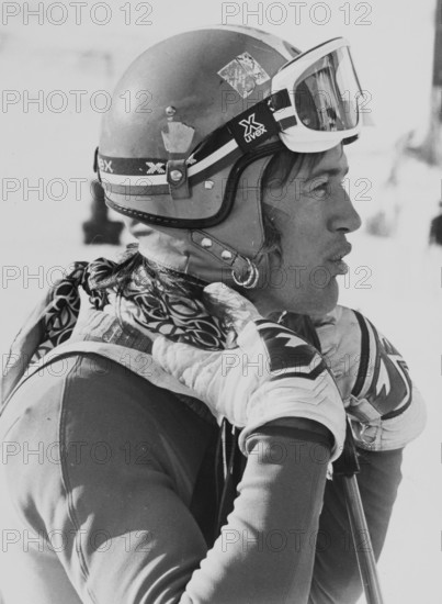Ski World Cup in Val d'Isère 1973: Bernhard Russi.