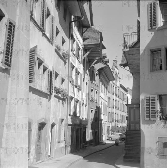 Aarau, lane in the old town; 1953.