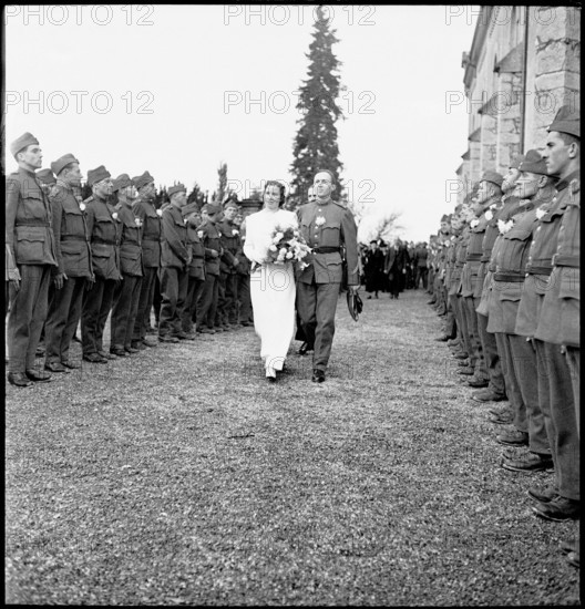 Soldiers wedding; 1939.