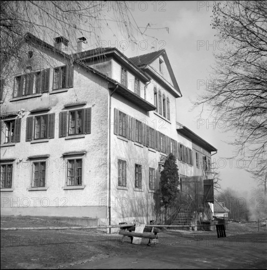 Locked farm due to foot-and-mouth disease in Zurich, 1951.