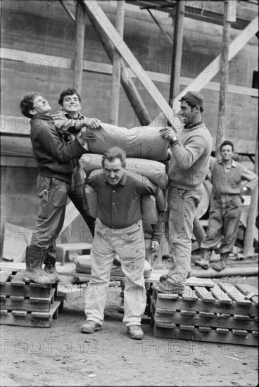 Sepp Stierli, worker at the 1969 Chrampf Olympics.
