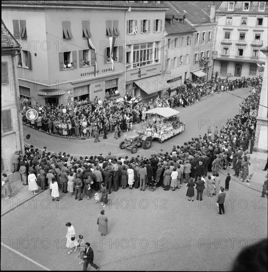 10th festival of the people of Jura in Delémont, 1957.