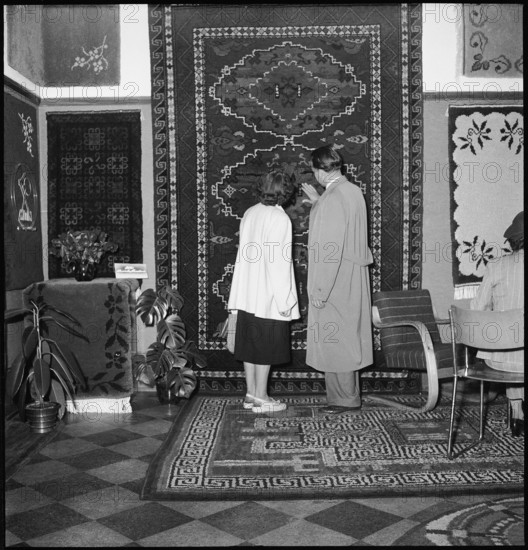 Exhibition of Smyrna carpets, 1951.