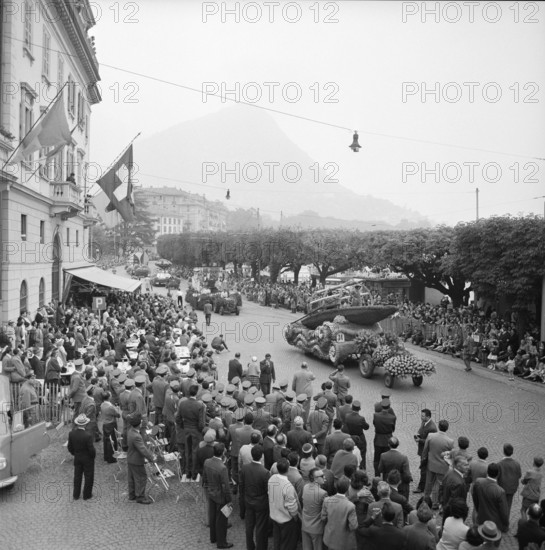 Parade at the winegrowers' festival in Lugano, 1957.