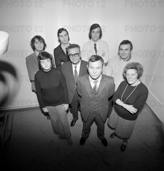 Team of the magazine L'Illustré, 1972.