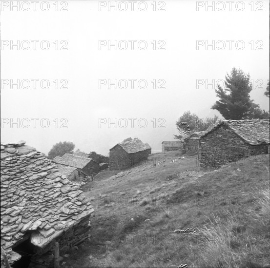Indemini, Ticino mountain village; 1960.