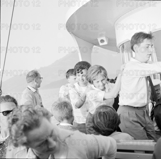 National holiday: young people dancing on a ship; 1962.