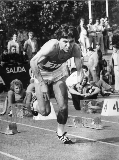 Swiss Championships 1975 Olten, 200m: Peter Muster.