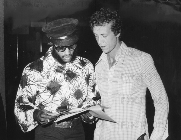 Rod Milburn and Guy Drut in Zurich 1973.