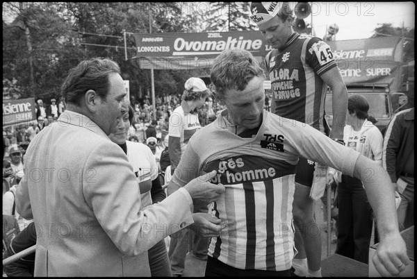 Tour de Suisse 1978: Vögeli und stage winner Roland Salm.