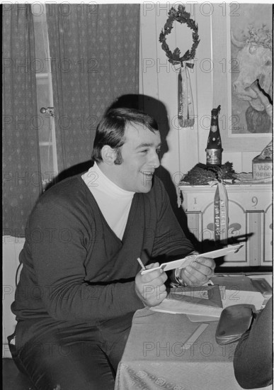 Swiss type wrestling champion Ruedi Hunsperger 1969.