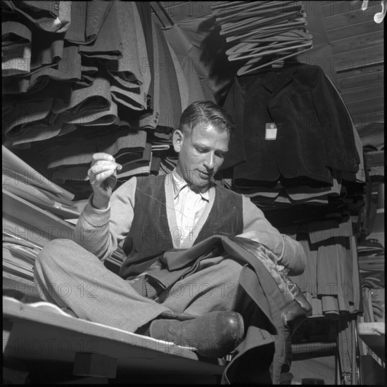 Taylor at the building site of Oberaaar power station 1951.