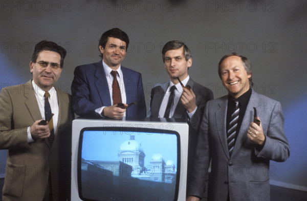 Etitors at Federal Parliament Building Erni, Hochreuthener, Pfister, Siegenthaler 1986.
